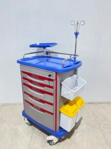 ABS Emergency Crash Cart 5 Drawer Storage