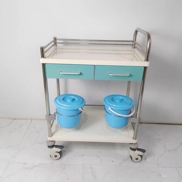 Medical Dressing Trolley Stainless Steel Construction