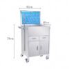 Stainless Steel Medical Emergency Trolley