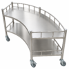 304 Stainless Steel Fan-Shaped Instrument Trolley