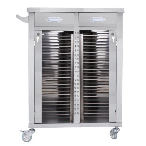 Medical Record Cart with 40 Compartments