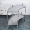 Fan-Shaped Instrument Trolley for Hospital Use