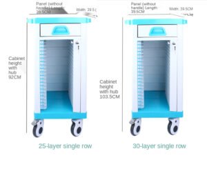 Medical Chart Trolley for Hospital Use