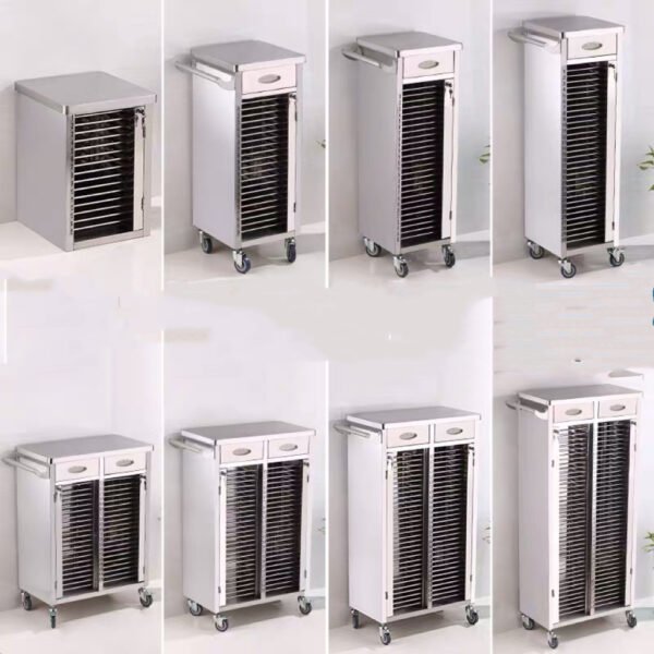 Stainless Steel Medical Record Cart for Hospital