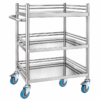 304 Stainless Steel Medical Treatment Cart with Drawers