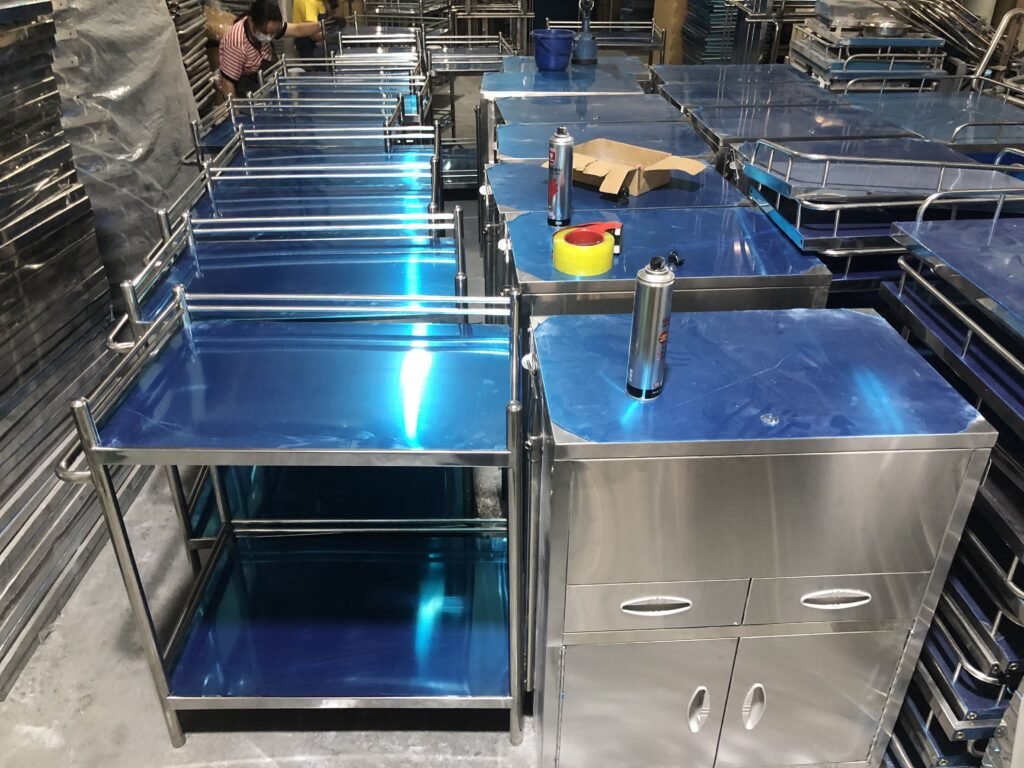 medical trolley stainless steel