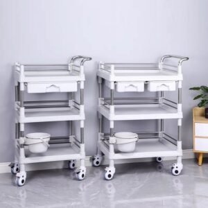 3 Tier Medical Utility Cart for Hospital Use