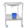 Stainless Steel Instrument Trolley with Medical Bucket