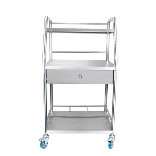 Stainless Steel Medical Trolley with Drawer for Hospital