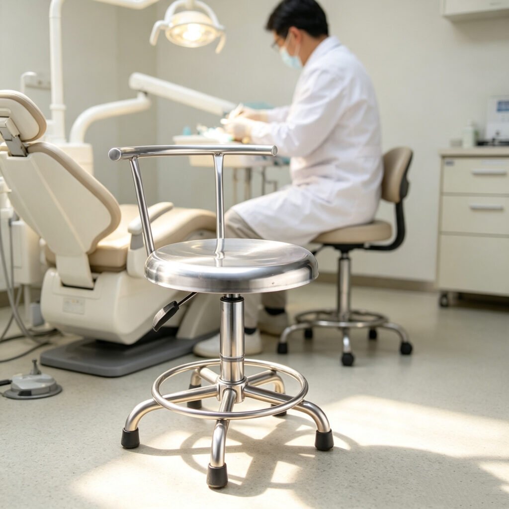 adjustable stainless steel medical stool