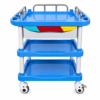 3-Tier Stainless Steel Medical Treatment Trolley with Drawer