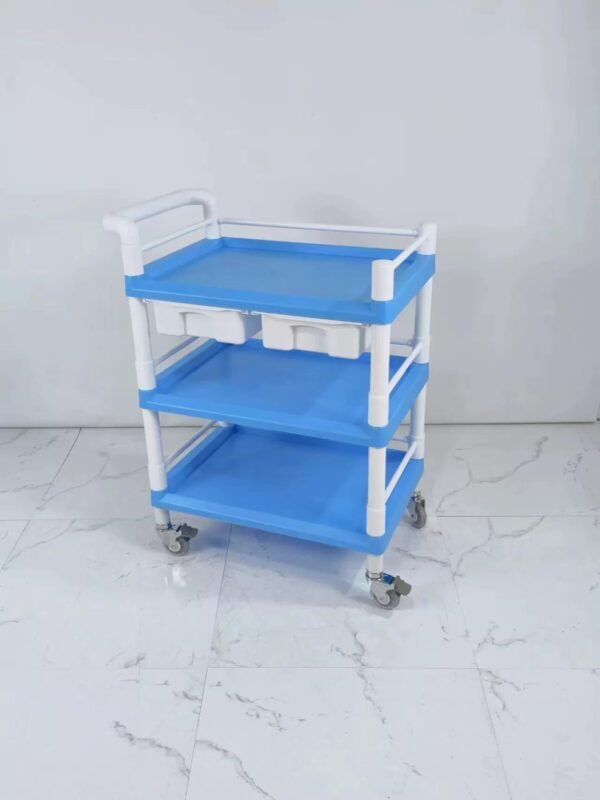 Medical Treatment Cart with Drawer and Shelves