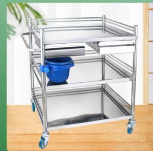 Stainless Steel Dressing Trolley with Drawer