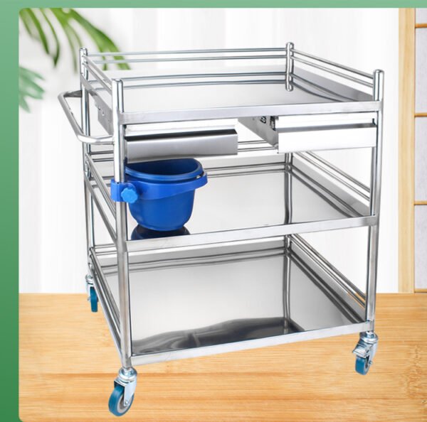 Stainless Steel Dressing Trolley with Drawer