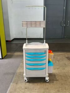 Emergency Crash Cart with Multiple Storage Drawers