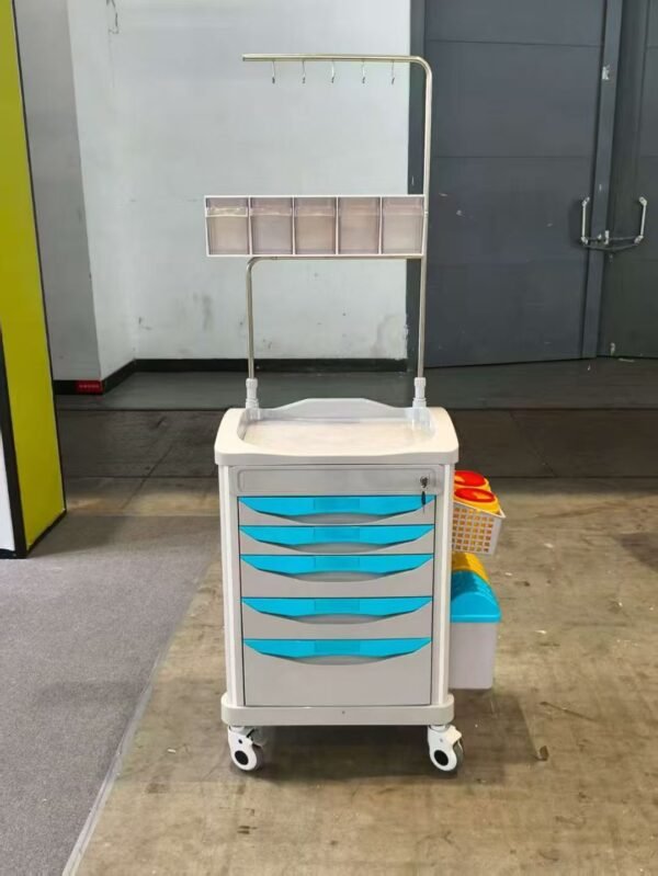 5 Drawer Emergency Crash Cart for Hospitals