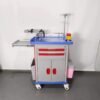 5 Drawer Emergency Crash Cart with Defibrillator Shelf