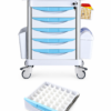 5 Drawer Emergency Crash Cart for Hospitals