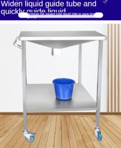Stainless Steel Instrument Trolley for Hospital