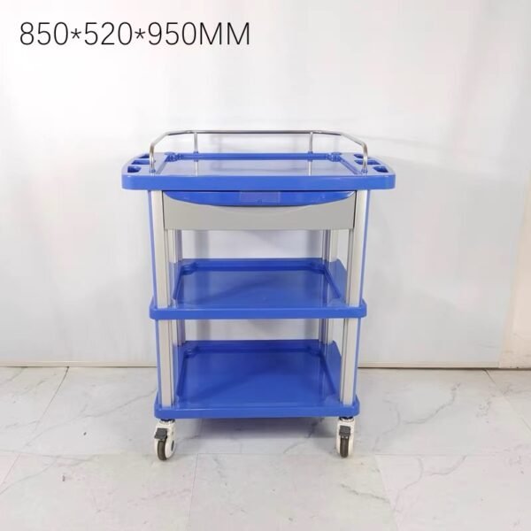 Hospital Medical Treatment Trolley with Shelves
