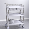 Hospital Medical Utility Cart with Storage Shelves
