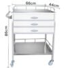 Hospital Medicine Cabinet Trolley