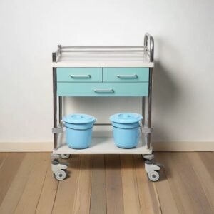 Medical Dressing Cart with Storage Shelves