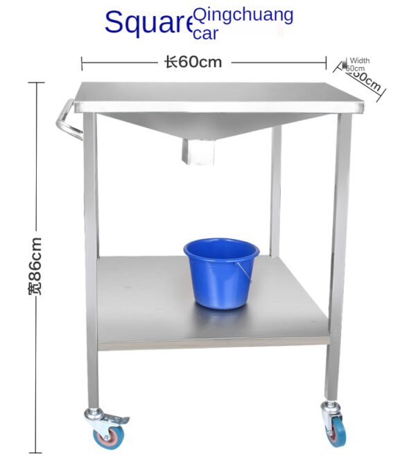 Medical Instrument Trolley with Two Shelves