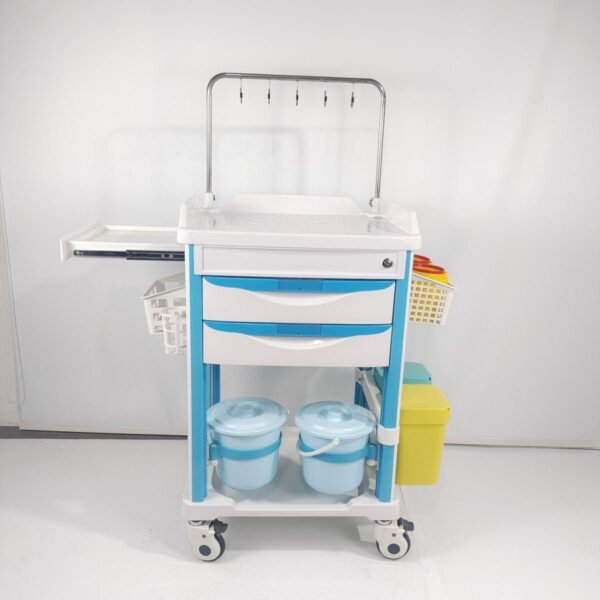 Medical Nursing Cart with Waste Bin