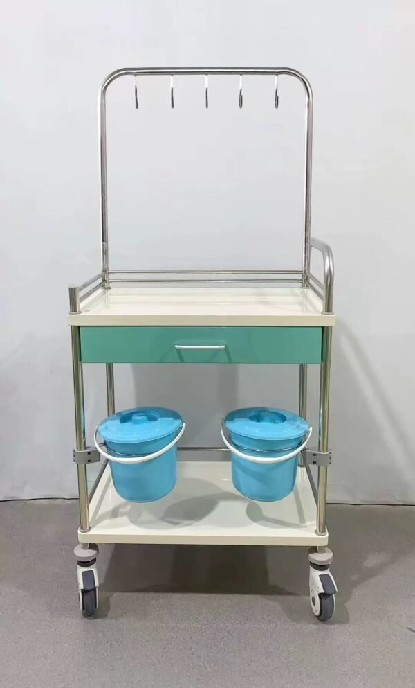 Stainless Steel Medical Dressing Cart for Hospitals