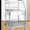 Hospital Nursing Trolley with Three-Tier Storage