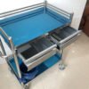 Mobile Stainless Steel Drawer Cart with Casters