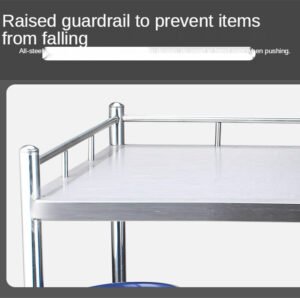 Medical Treatment Trolley with Two Shelves