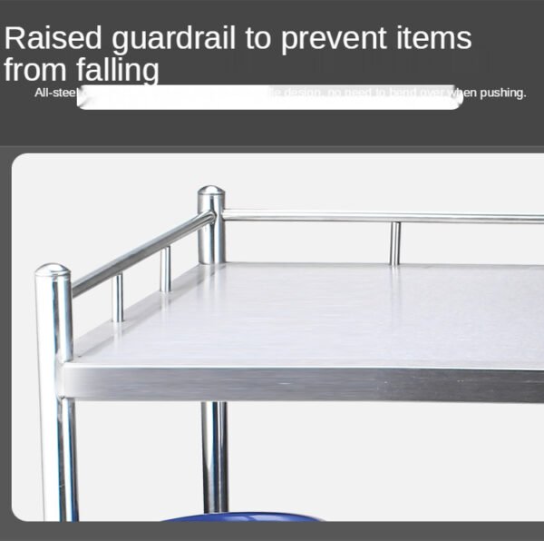 Medical Treatment Trolley with Two Shelves