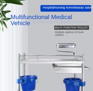 Stainless Steel Medical Trolley for Clinical Use