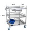 Medical Dressing Trolley with Three Shelves