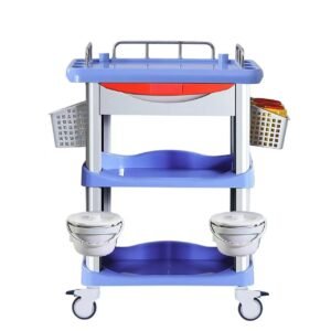 Stainless Steel Medical Treatment Trolley for Hospital