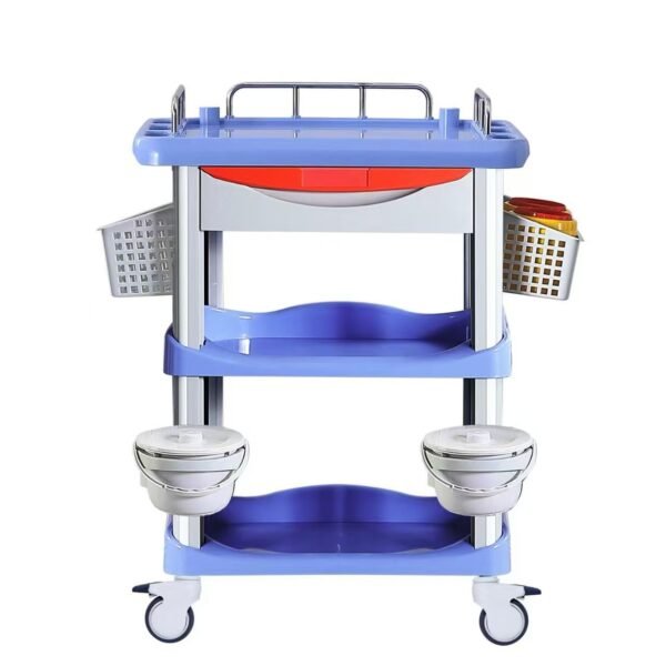 Stainless Steel Medical Treatment Trolley for Hospital