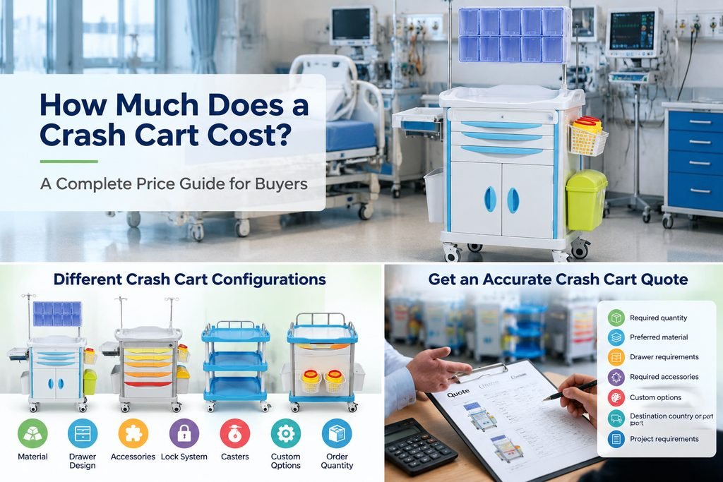 How much does a crash cart cost and what factors affect the price