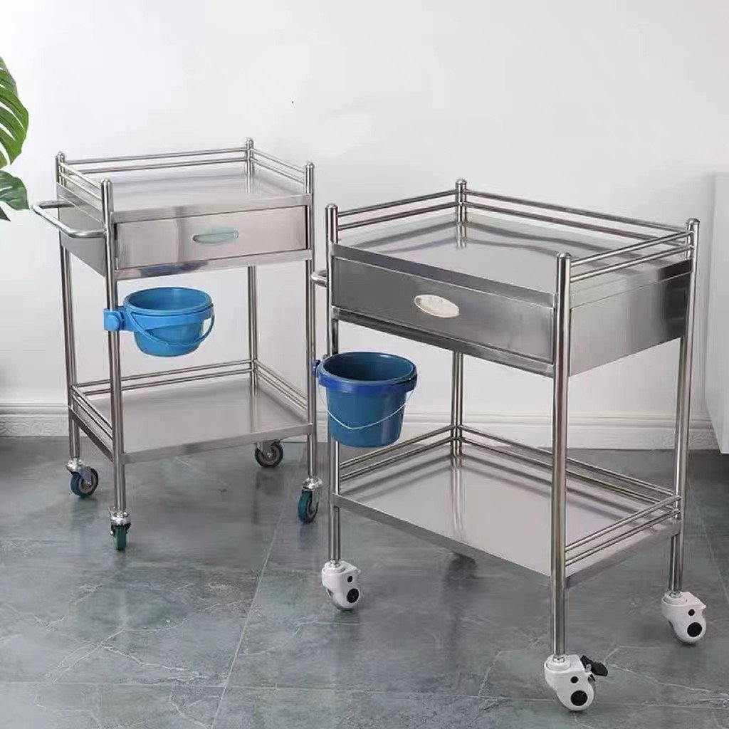 Stainless Steel Medical Trolley for Clinics and Hospitals