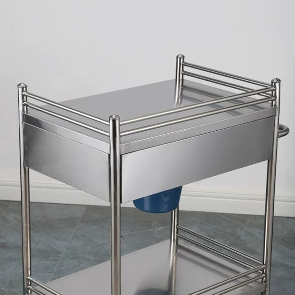 Stainless Steel Dressing Trolley Caster Detail